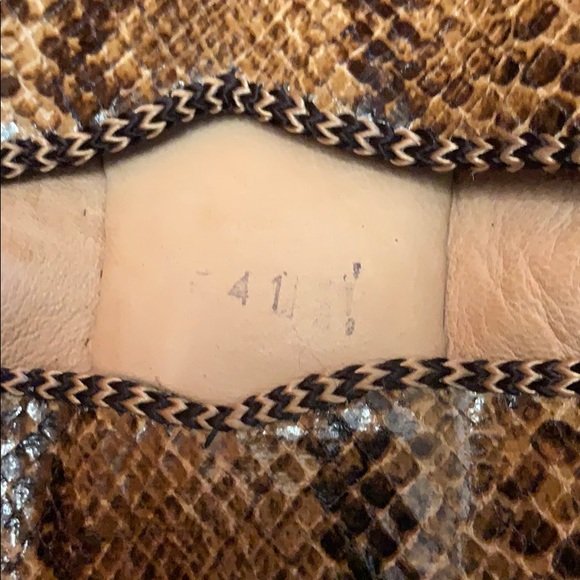 Handmade Snake Skin Moroccan Pointy Babouche Shoes - Picture 4 of 6